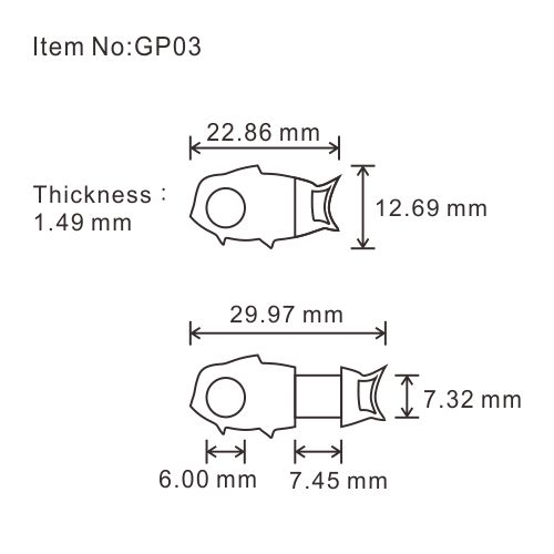 GP03Webcam Privacy Cover-Fish Shape