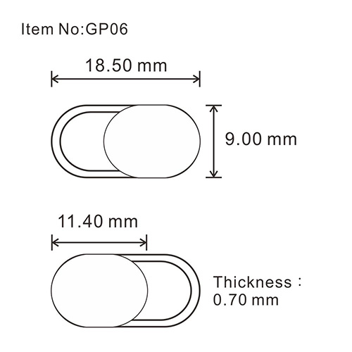 GP06 Webcam Privacy Cover For Laptops,Tablet PC